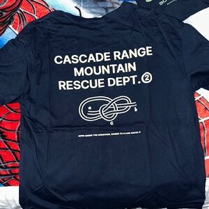 Cascade Range Mountain Rescue Dept. Navy T-Shirt
